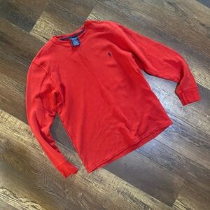 Polo Ralph Lauren Red waffle knit  Top